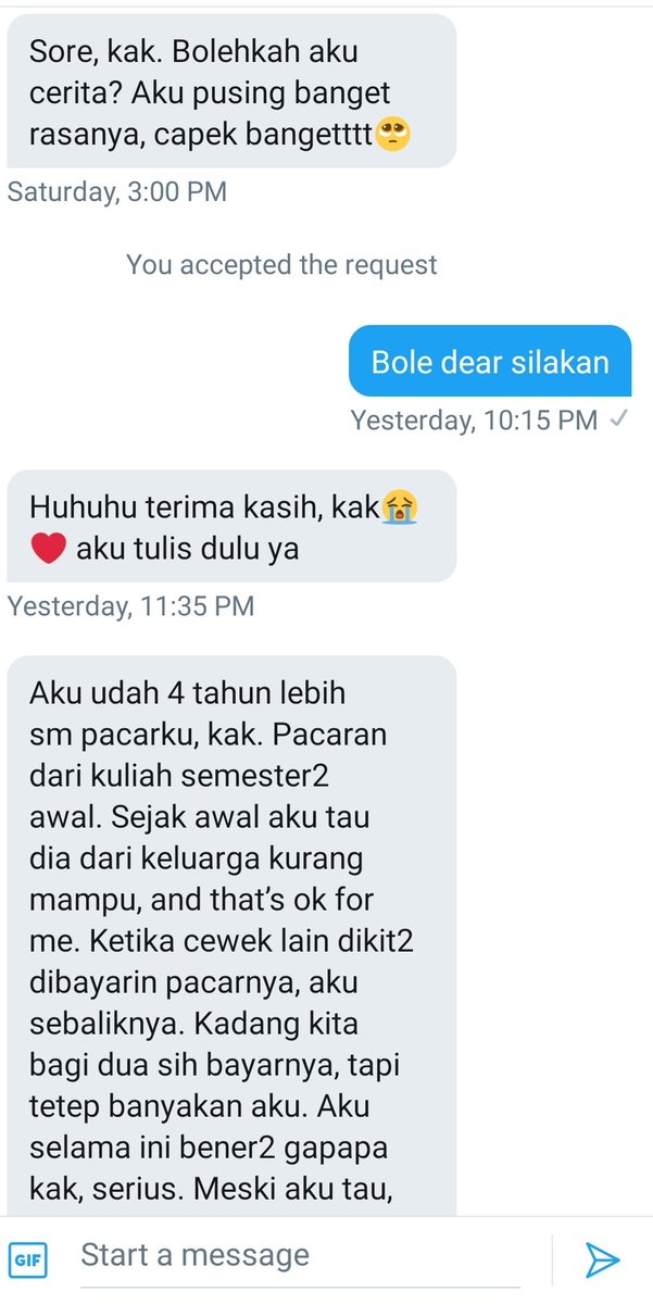 Pengalaman pacaran dg cowo lintahDiporotin sampe mampusA thread dr kawan twitterKasi support guys biar bisa sadar n lepas dr jampi2 cowo pelit tidak berguna itu