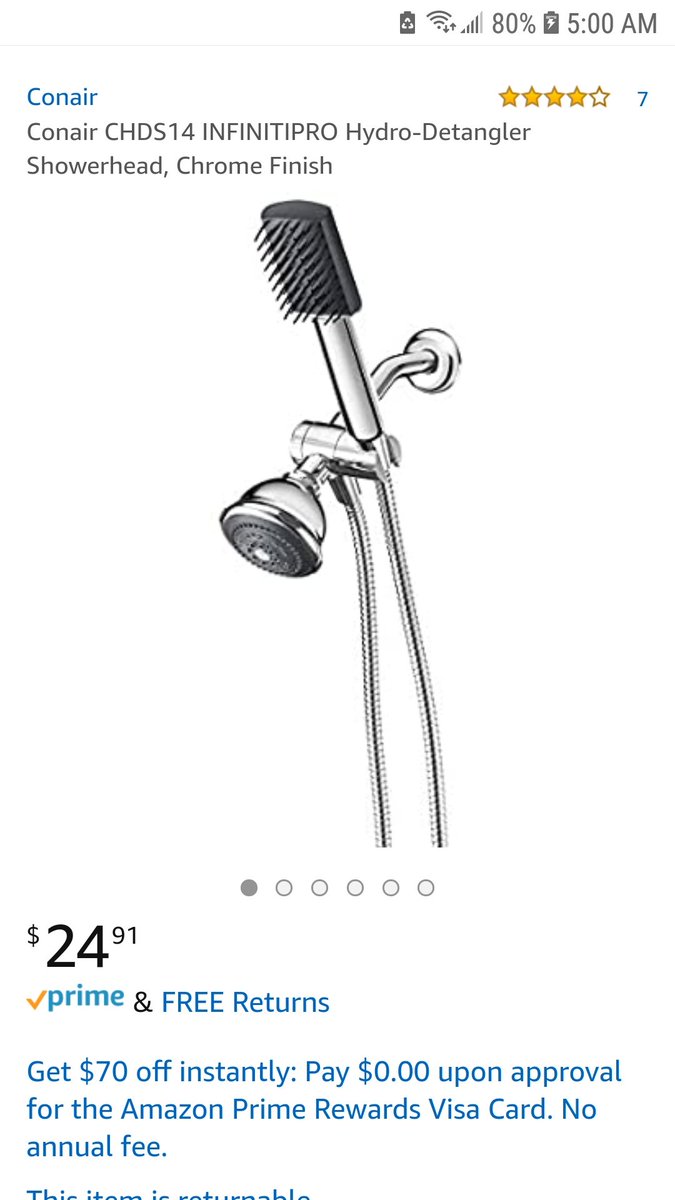 Another thing is this shower head that I will praise for the rest of my life: