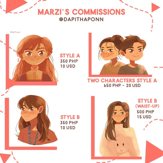 [RTs/likes would be appreciated]

Hello!! I'm opening my commissions again, all proceeds will be donated to our jeepney drivers and vendors. DM me for details and questions ?

You can also check my portfolio for more artworks: https://t.co/sDTfvvK8uh

#artph 