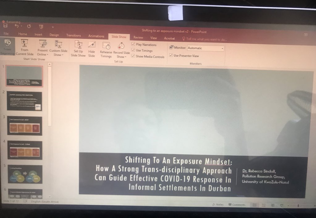 wash_centre_sa's tweet photo. Up next is @PRG_SA βs @BexSindall presenting on the Sanipath (sanitation pathway) Exposure Tool - βShifting an exposure mind-set: How a strong trans-disciplinary approach can guide effective COVID-19 response in informal settlementsβ
@WaterResearchSA Webinar #prgsa https://t.co/h05tRR6utP