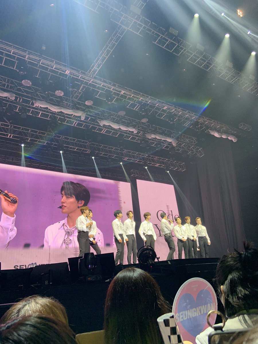 here are the photos i took during their first ment  i’m super lucky bc wonu was always on our side, sa performances, sa ments nila, mostly nasa side namin siya   @pledis_17  #SEVENTEEN  #OdeToYouInMNL