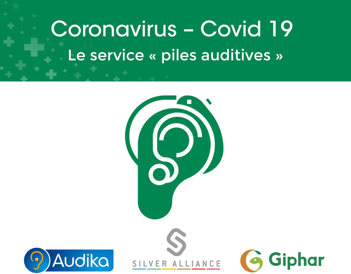 Pharmacien Giphar (@pharmagiphar) on Twitter photo Giphar et <a href="/audika_france/">Audika France</a> s'associent pour proposer le service «Piles Auditives». Dès aujourd’hui des piles auditives sont disponibles dans toutes les pharmacies #Giphar pour les personnes malentendantes. Une action illustrant bien les valeurs de notre partenaire <a href="/Silver_Alliance/">Silver Alliance</a> Giphar et <a href="/audika_france/">Audika France</a> s'associent pour proposer le service «Piles Auditives». Dès aujourd’hui des piles auditives sont disponibles dans toutes les pharmacies #Giphar pour les personnes malentendantes. Une action illustrant bien les valeurs de notre partenaire <a href="/Silver_Alliance/">Silver Alliance</a>
