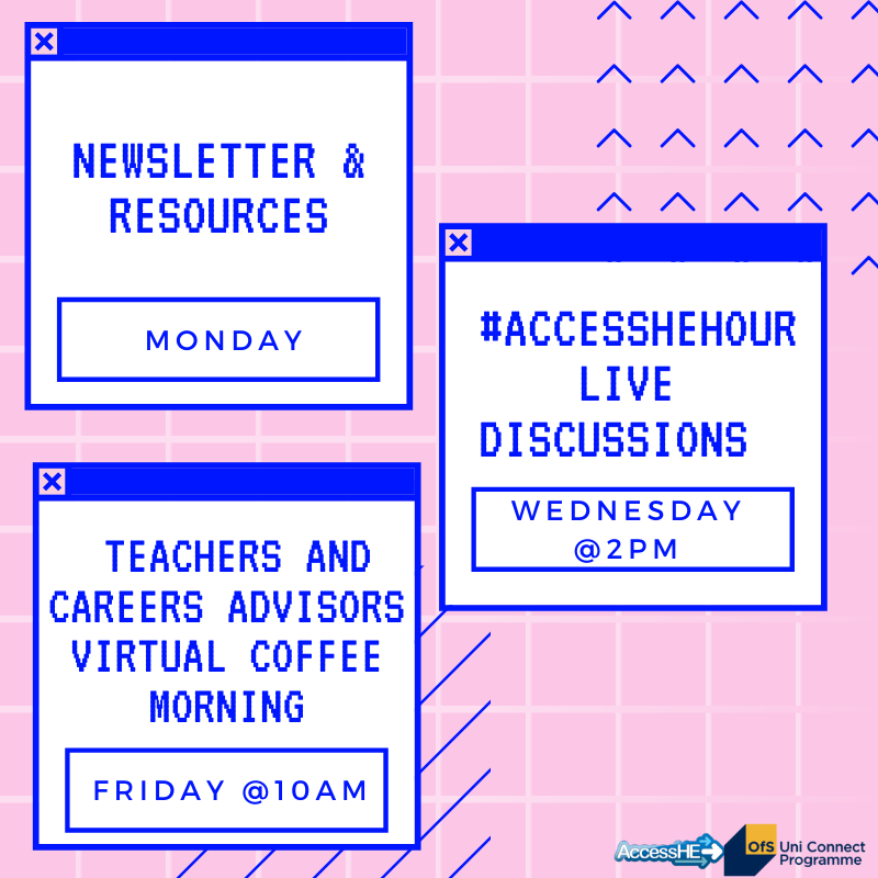 AccessHE's tweet photo. Remember to join us here on twitter @ 2pm for #AccessHEHour!

#WellbeingWednesday #WednesdayWisdom #WednesdayThoughts https://t.co/JM2FsmsHsA