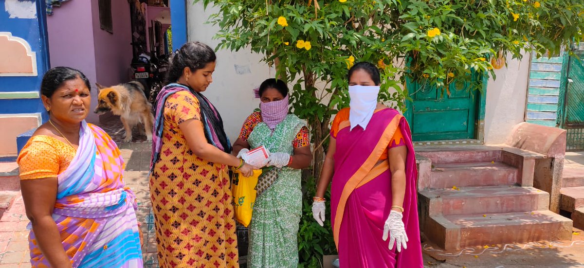 Suryapet_U's tweet photo. During the Lockdown THR has been distributing by taking the precautions to avoid the contamination of COVID-19@SURYAPET(U) PROJECT, SURYAPET DIST. https://t.co/wNRSiaVNpX