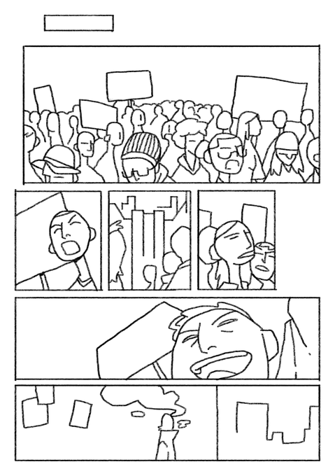 I'll be working on a commission for tonight so I won't be able to post new art.

For now, I'll be sharing a few of my favorite pages for my comic project for our contemporary world subject.

#artph 