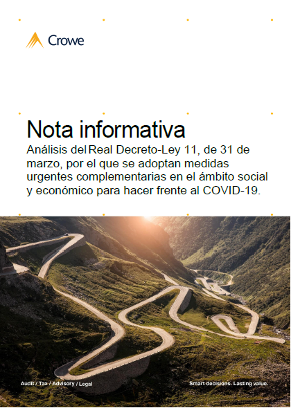 CroweMadrid's tweet photo. Nota informativa (III) DESCARGAR 👉 https://t.co/azCmEsM0Jv | #Legal #Juridico #COVID19 #Coronavirus #Empresa #TeamCrowe #Crowe https://t.co/sDdshXipJS