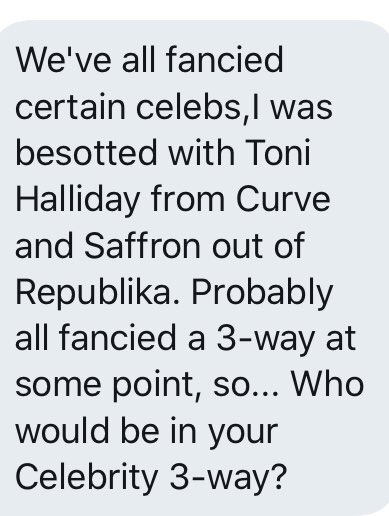 Time for  #366daychallenge - the Twitter game that hobnobs with the stars and Pringles with the masses.Think today’s a first. An anonymous question! For reasons that will become clear once you read it!Ladies, gentlemen, various others - my DMs are open for anonymous replies...