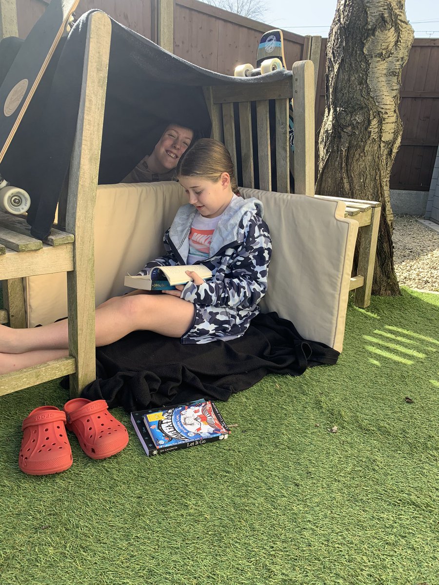 Izzys new reading corner in the sun <a href="/NorthWoldsFed/">North Wolds Fed</a>