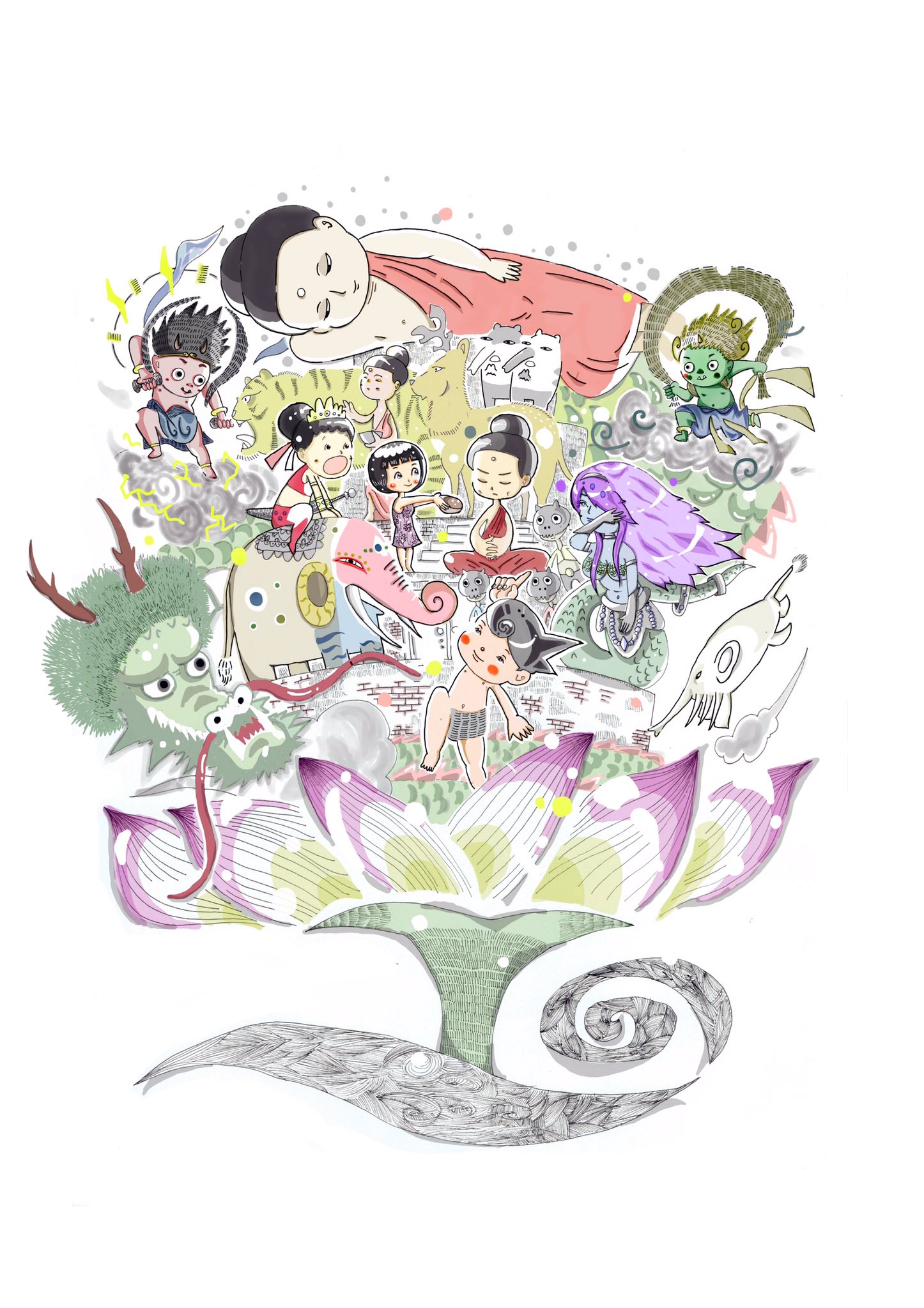 みつざわひろあき お坊さんマンガ家 本を出しました お釈迦様 誕生日おめでとうございます 花まつり イラスト T Co Pjqxaj1ymm Twitter