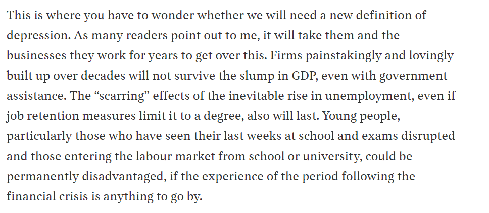 Well-argued and thought-provoking as usual by  @dsmitheconomics but for once I disagree with the conclusion (1/8 or so) https://www.thetimes.co.uk/article/the-rules-of-a-true-depression-are-being-rewritten-like-everything-else-bq9z965gd