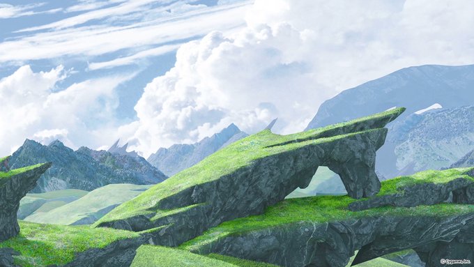 グランブルーファンタジー グランサイファーライド アンガド高原 Zoom バーチャル背景画像 動画まとめ Zoom Background
