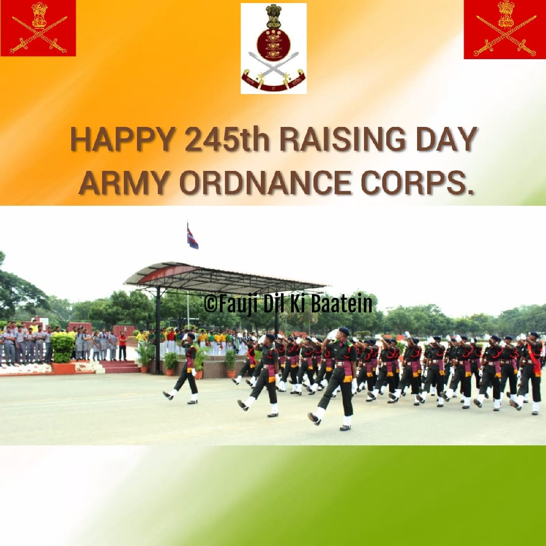 Salute to #ArmyOrdnanceCorps 🙏🙏🙏 on their raising day #RaisingDay