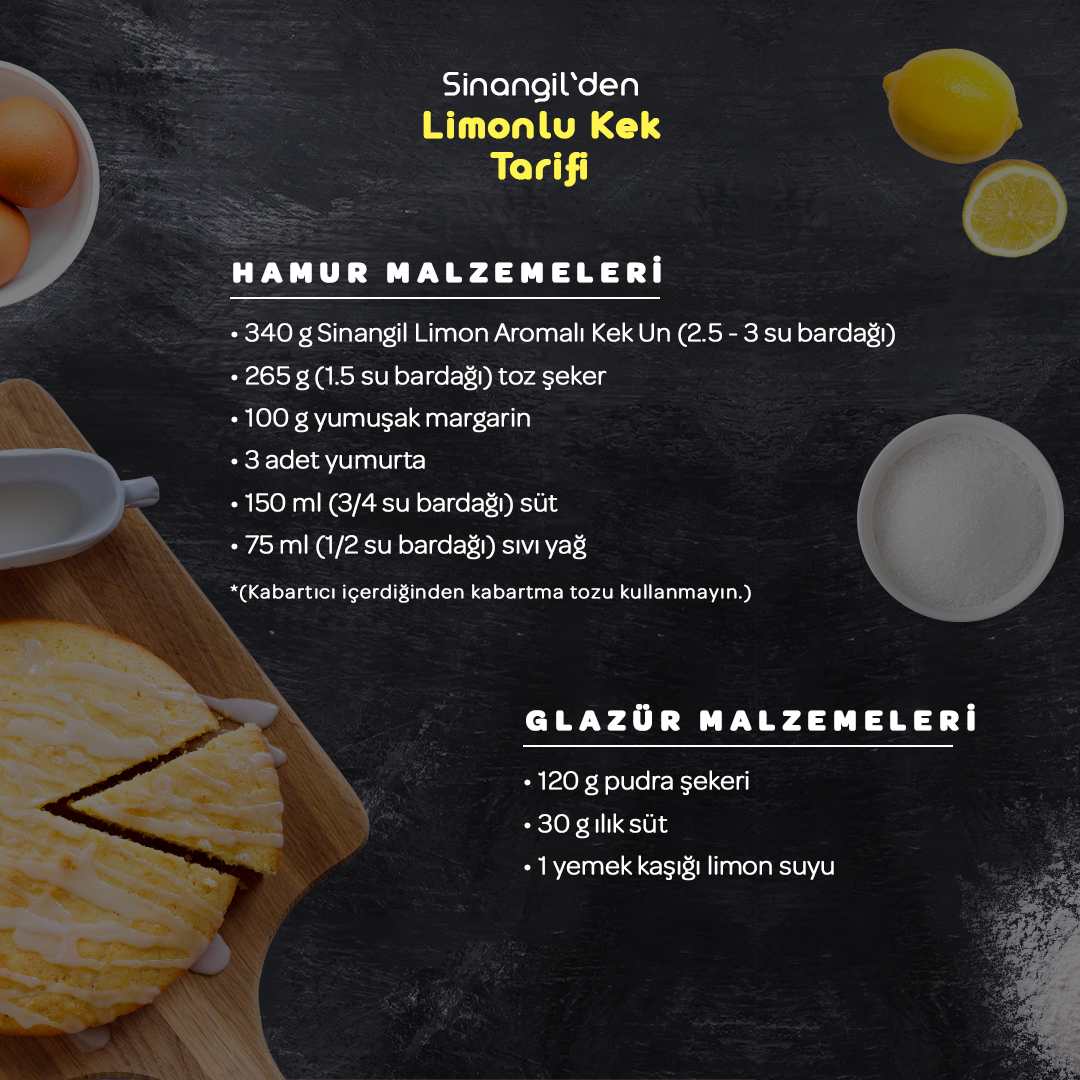 SinangilUnlari's tweet photo. Mutfakta hem işinizi kolaylaştıracak hem de eşsiz bir lezzet yakalamanızı sağlayacak Sinangil Kek Unları ile yapabileceğiniz limon aromalı kek tarifimiz sizlerle. 🥧🍋
-
#sinangil #sinanusta https://t.co/SzUqXghxgX