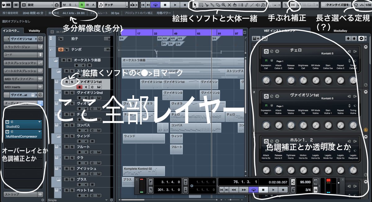 いしい曲と絵 Pa Twitter コロナで不要不急の外出が出来なくなった暇を持て余す絵描きがdtm始めるきっかけになりゃいいなと思います 作曲 側から見た絵描くソフトとdawの共通点的ななんかです 個人的見解