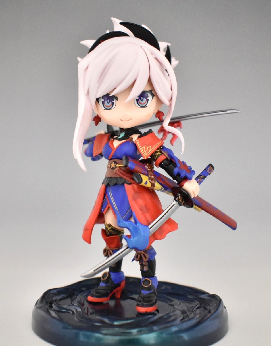 Sui ぷちりっつ セイバー 宮本武蔵 完成しました 5日くらいでのサクッと作成 塗り分けは大変でしたが 造形がいいので頑張った分だけリターンがあるキットですね なお 弊カルデアに武蔵ちゃんは召喚されていない模様 Fgo ぷちりっつ T