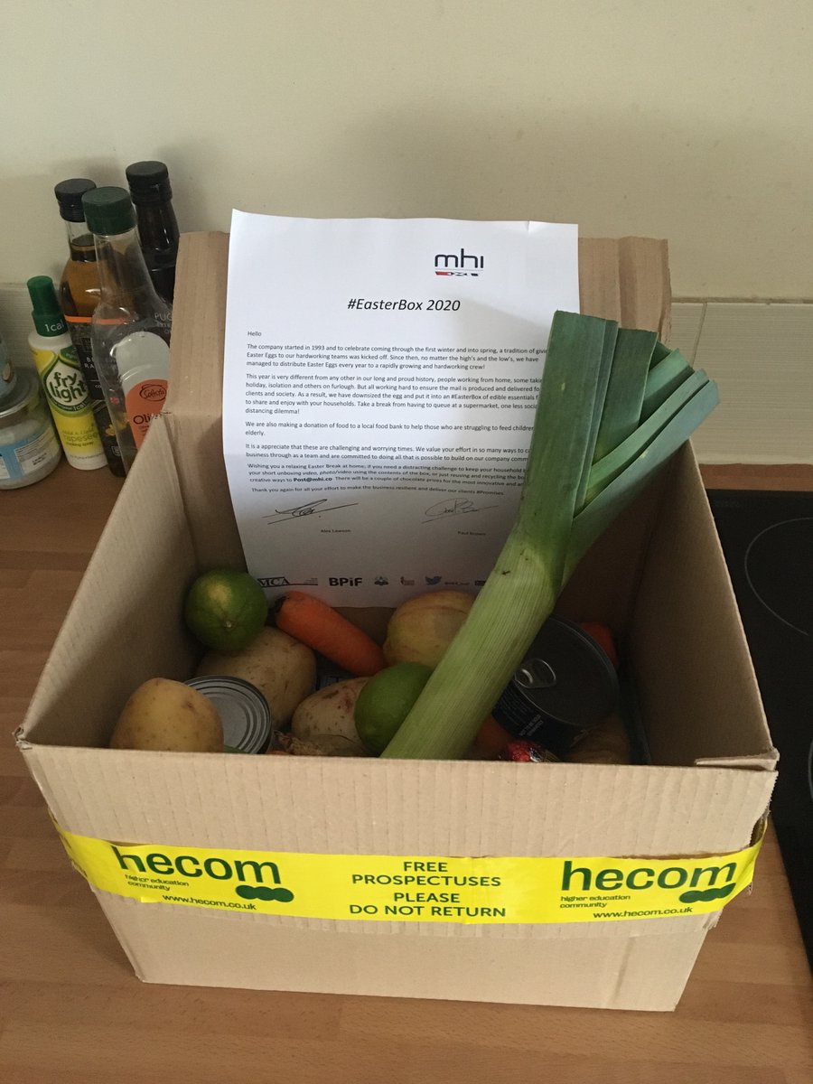 educationcoms's tweet photo. #EasterBoxes delivered safely to every member of staff #WorkingFromHome. A twist on the annual #EasterEgg tradition. Thoughtful, #Healthy essentials to support the team. #EasterBox2020 https://t.co/YAVoRpTX6e