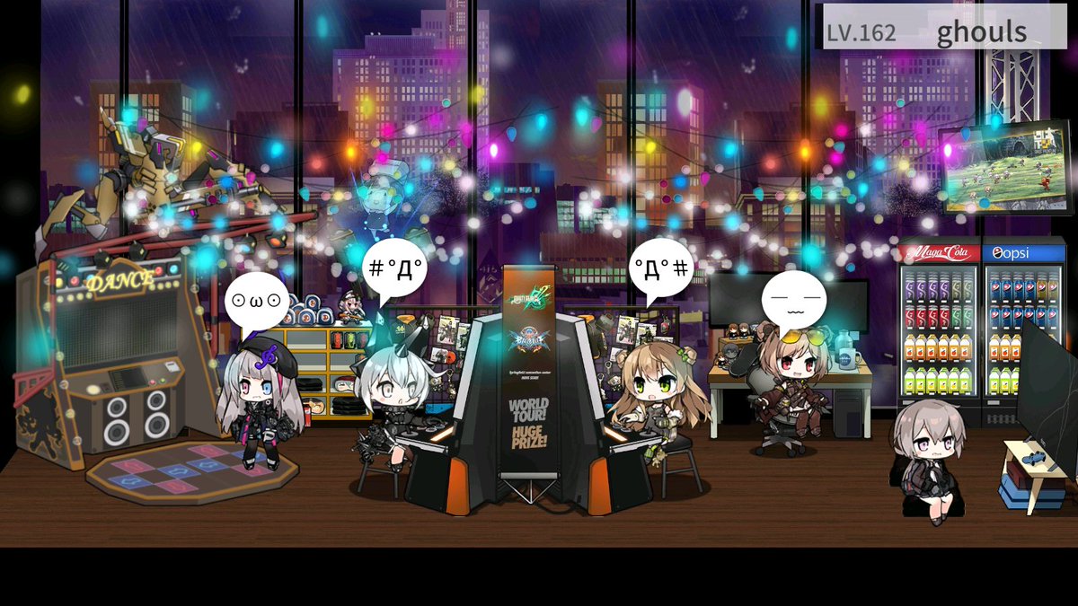 gf____gf's tweet photo. A day off at the arcade. IGN: ghouls UID: 290786 #GLFDormExhibit #GFLDormExhibit https://t.co/hL4zHCESkx