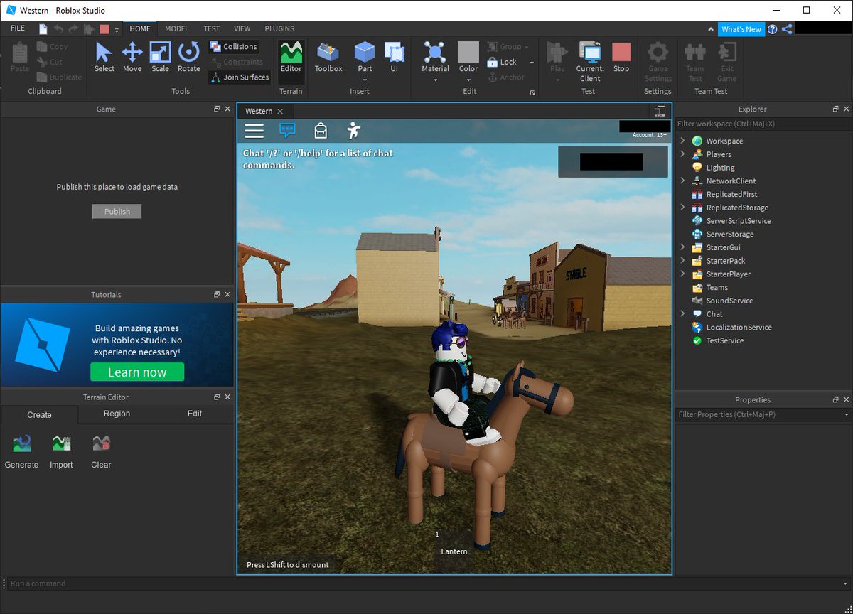 Stephanie Mader On Twitter Another Template The Western One In Roblox There Is A Lego Or Playmobile Feeling To Use Cars Or Horse You Just Jump On Them And Boom You Re Horsing - roblox template edit