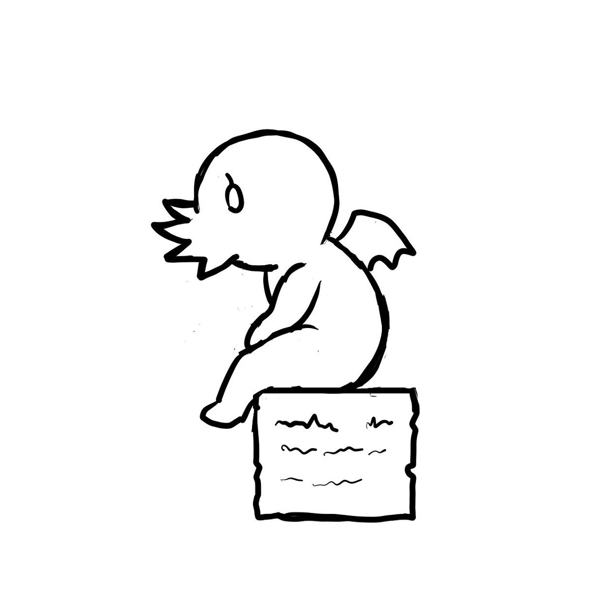 クトゥルフ様このくらいディフォルメした方が良いかな? 