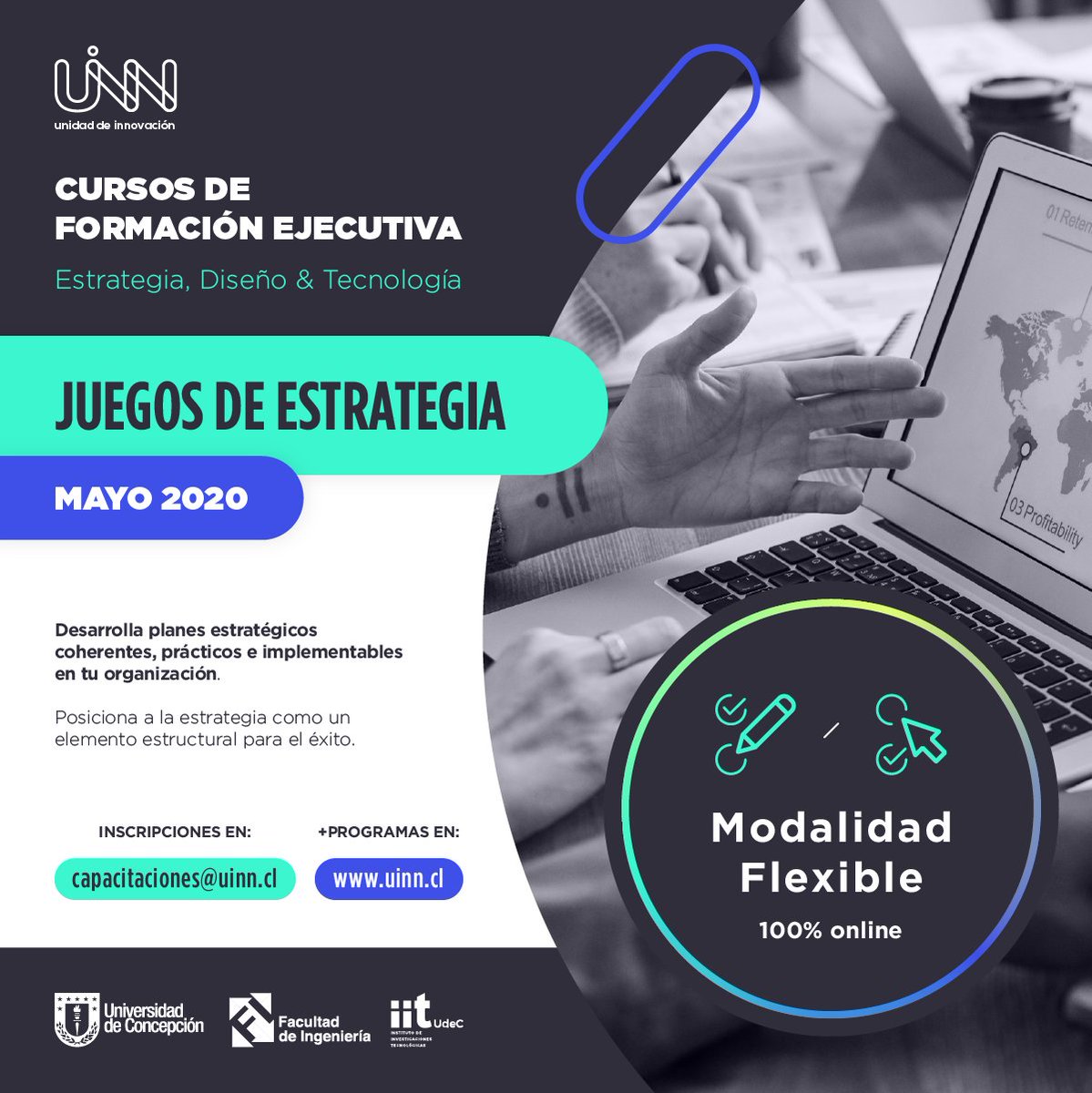 UINNUdeC's tweet photo. Diseña planes estratégicos, coherentes y prácticos para ejecutar estrategias de alto estándar en tu organización. Inscríbete en nuestro curso: Juegos de estrategia, en metodología 100% en línea. 

Revisa más información sobre el programa en: https://t.co/guBx0mstOd https://t.co/ZVGJmDg06C