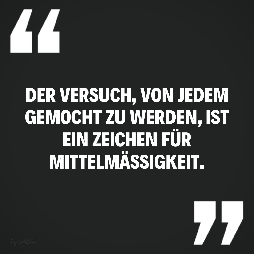👉🏻 Der Versuch, von jedem gemocht zu werden, ist ein Zeichen für Mittelmäßigkeit.

#spruchdestages #erfolg #erfolgreichsein #direktvertrieb #vertrieb #starksein #gehdeinenweg #einfachich #lebe #positivegedanken #machdeinding #selbstfindung #gibniemalsauf #lebedeinentraum