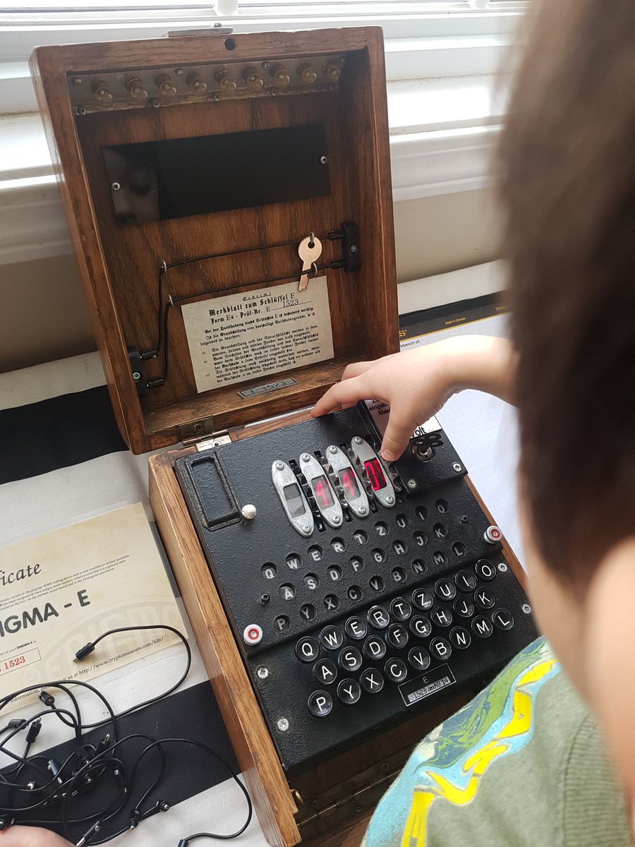 MLedermueller's tweet photo. @MissMathsGreen @bletchleypark @Royal_Harbour Inpromptu homework assignment for 5yo Luke, thanks! https://t.co/VtqS9IMW4j