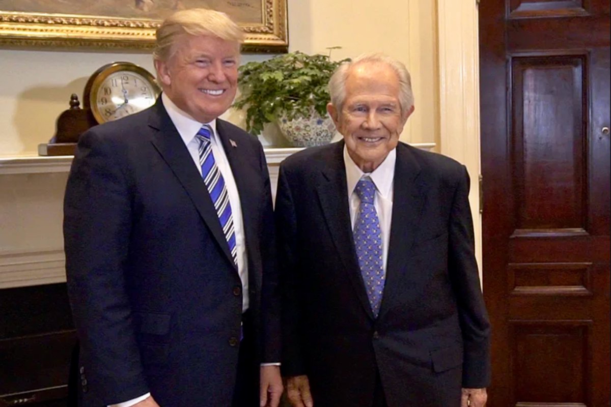 Republicans used inherent anti-semetism and evangelical paranoia to craft the satanic New World Order conspiracy to deflect their own embrace and idolatry of free-market forces over the fates of people.Pat Robertson was one of the main salesman in this effort.14/