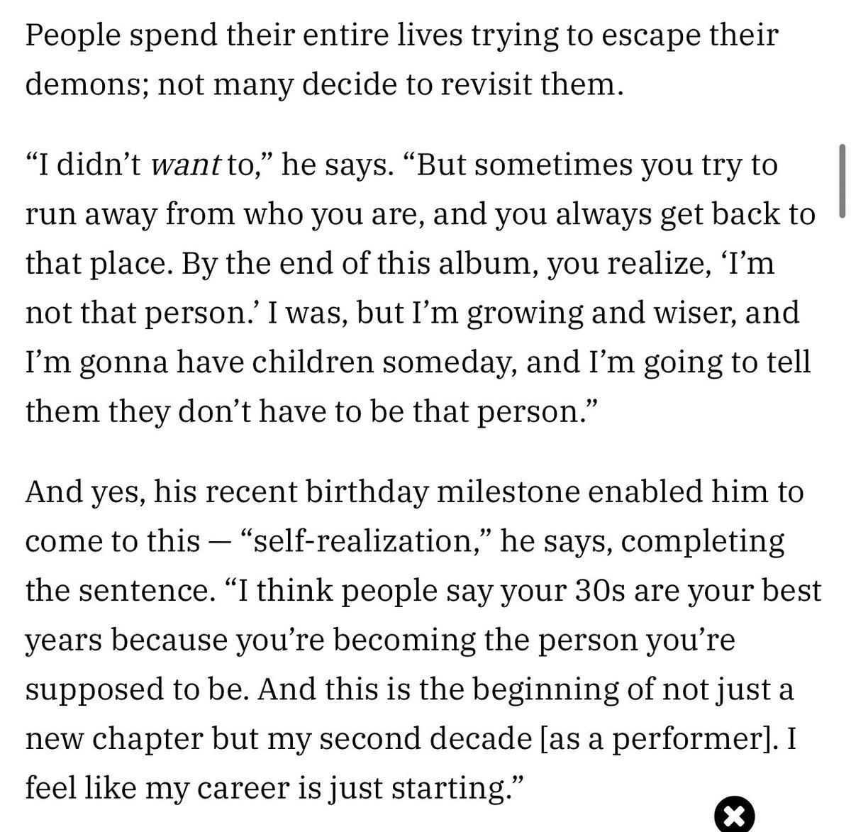 0nlyonthursdays's tweet photo. The Weeknd on his growth. https://t.co/R8nnTjPCYj