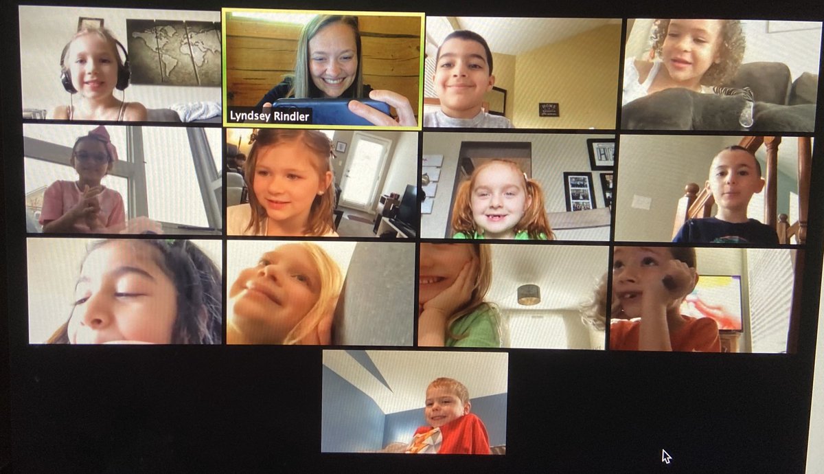 Celebrated our April birthdays today on Zoom! 🥳🥳🥳