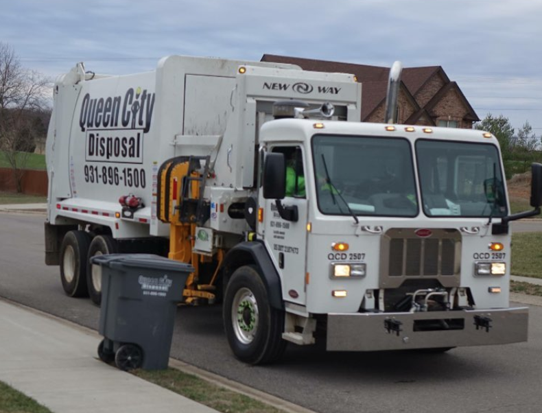 QCDisposal's tweet photo. What items can I put in my trash can?

Only regular household waste is permitted in your can. We can't  remove any hazardous materials (medical waste, oil, tires, gasoline or paint) or any building material, car parts, dirt, rock or gravel. Questions? Call us at 931-896-1500. https://t.co/BFVg863G1o