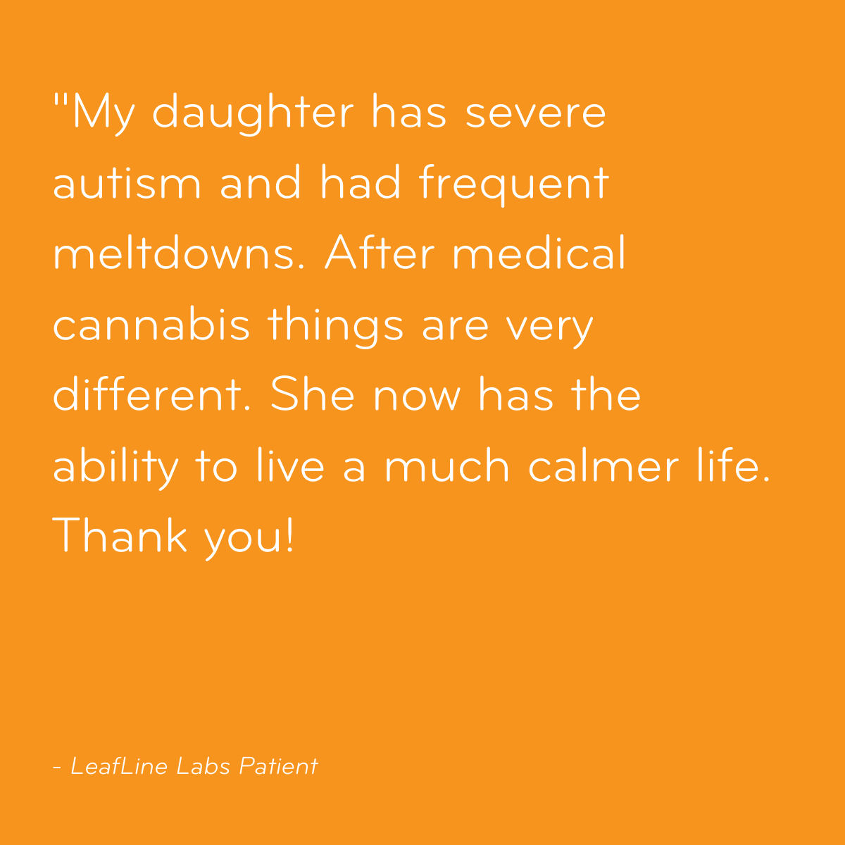 RiseMinnesota's tweet photo. It's so wonderful to hear that your daughter is able to live a much calmer life. Quality of life is so important and we are glad hear that she is making such great strides.
-
#leafline #leaflinelabs #cannabislife #cannabisheals #medicalcannabis #medicinalcannabis https://t.co/ss2U8Sq3vH