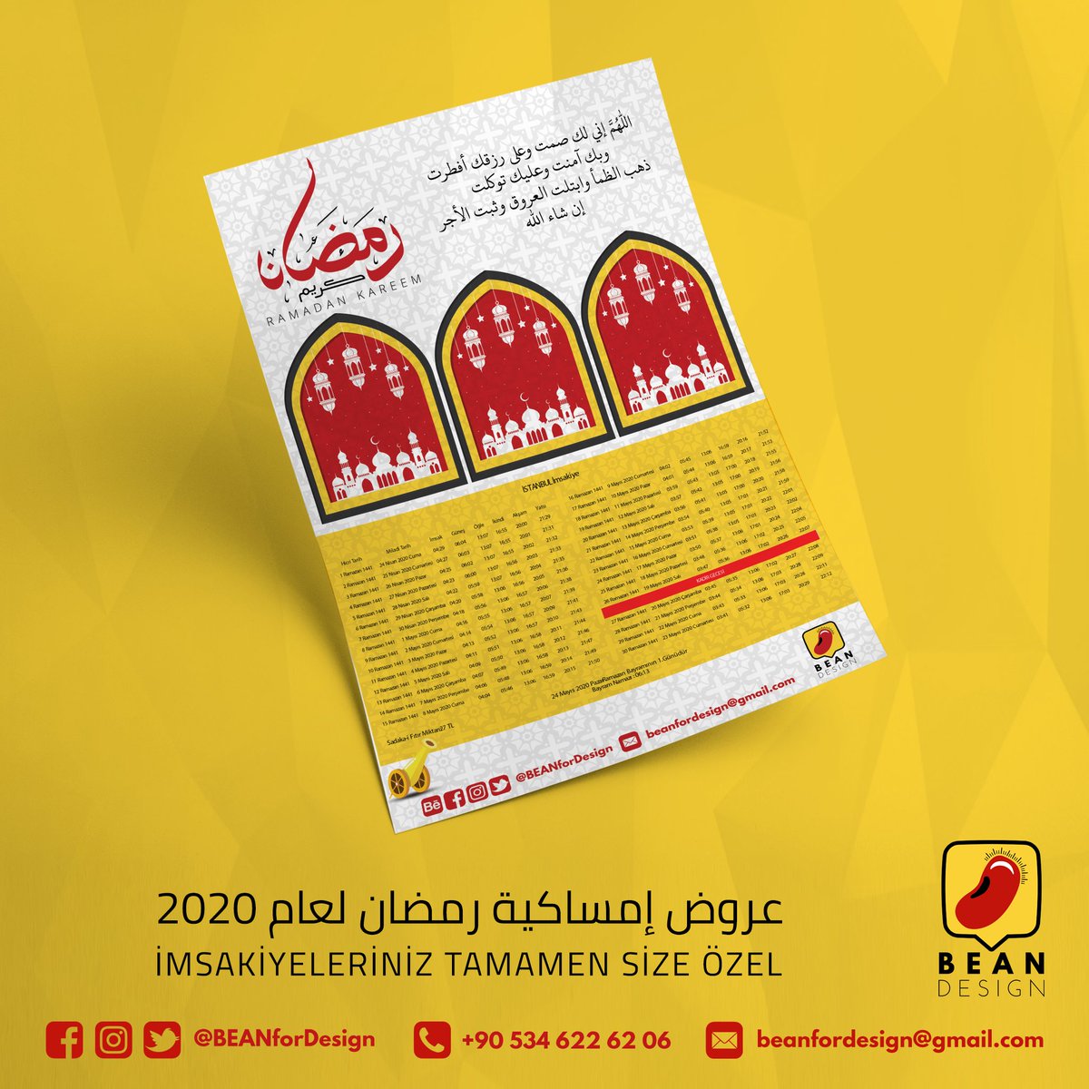 BEANforDesign's tweet photo. عملاؤنا الكرام... كل عام وأنتم بألف خير
يمكنكم الآن الاستفسار عن عروضنا على إمساكيات شهر رمضان
يشرفنا تواصلكم معنا على الرقم 05346226206 أو عبر صفحاتنا مواقع التواصل الاجتماعي.
#رمضان #رمضان_كريم #امساكية #امساكيات #طباعة #تصميم #تركيا #اسطنبول #تصاميم_رمضان @BEANforDesign https://t.co/9FvtjFJyxU