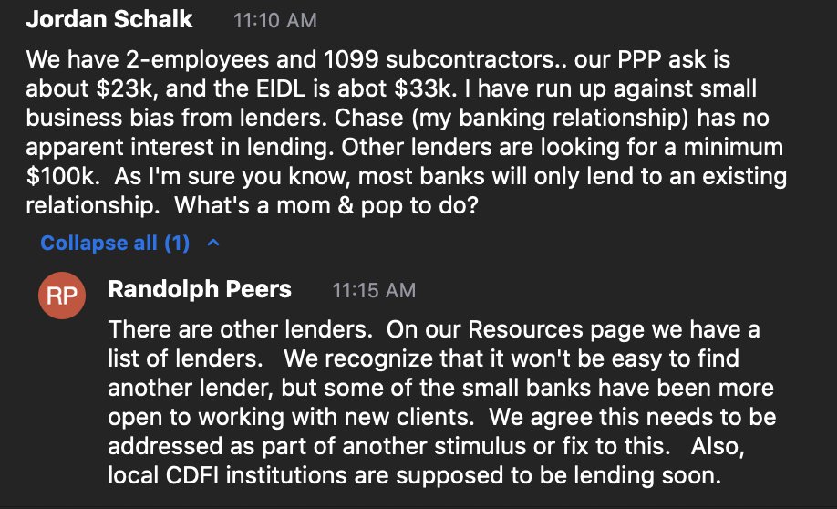 "there are other lenders" FML