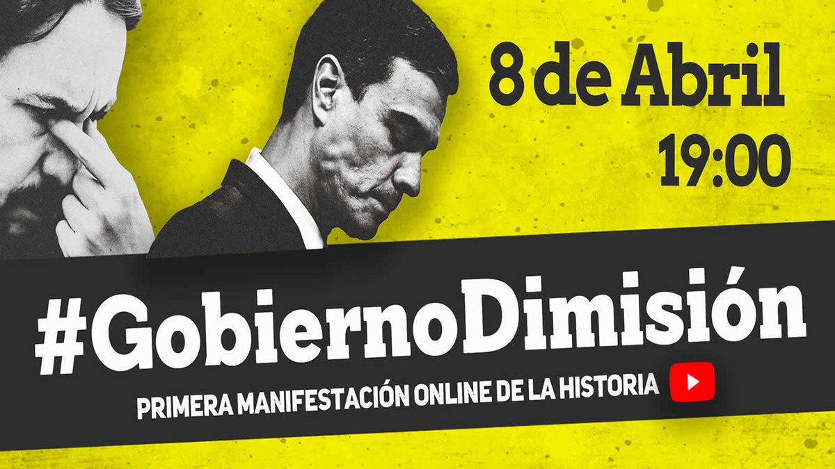 FrayJosepho's tweet image. 🔴¡¡¡HOY!!!🔴
Dentro de una hora, a las 19:00. #ManifestaciónGobiernoDimisión 
La primera manifestación on line de la historia de España.
🟥🟨🟨🟥
Aquí se puede seguir EN DIRECTO:
youtube.com/watch?v=gtBgvE…