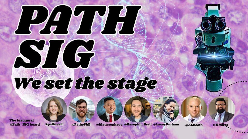 Path_SIG's tweet photo. Attention #MedStudentTwitter  #PathTwitter :
So excited to announce the one and only virtual #pathology interest group: @Path_SIG, an online hub for amazing #path2path events, resources, and info! For everyone from students to faculty, and active across all #SoMe!
Link to join ⬇️ https://t.co/wF0Nx4jQMH