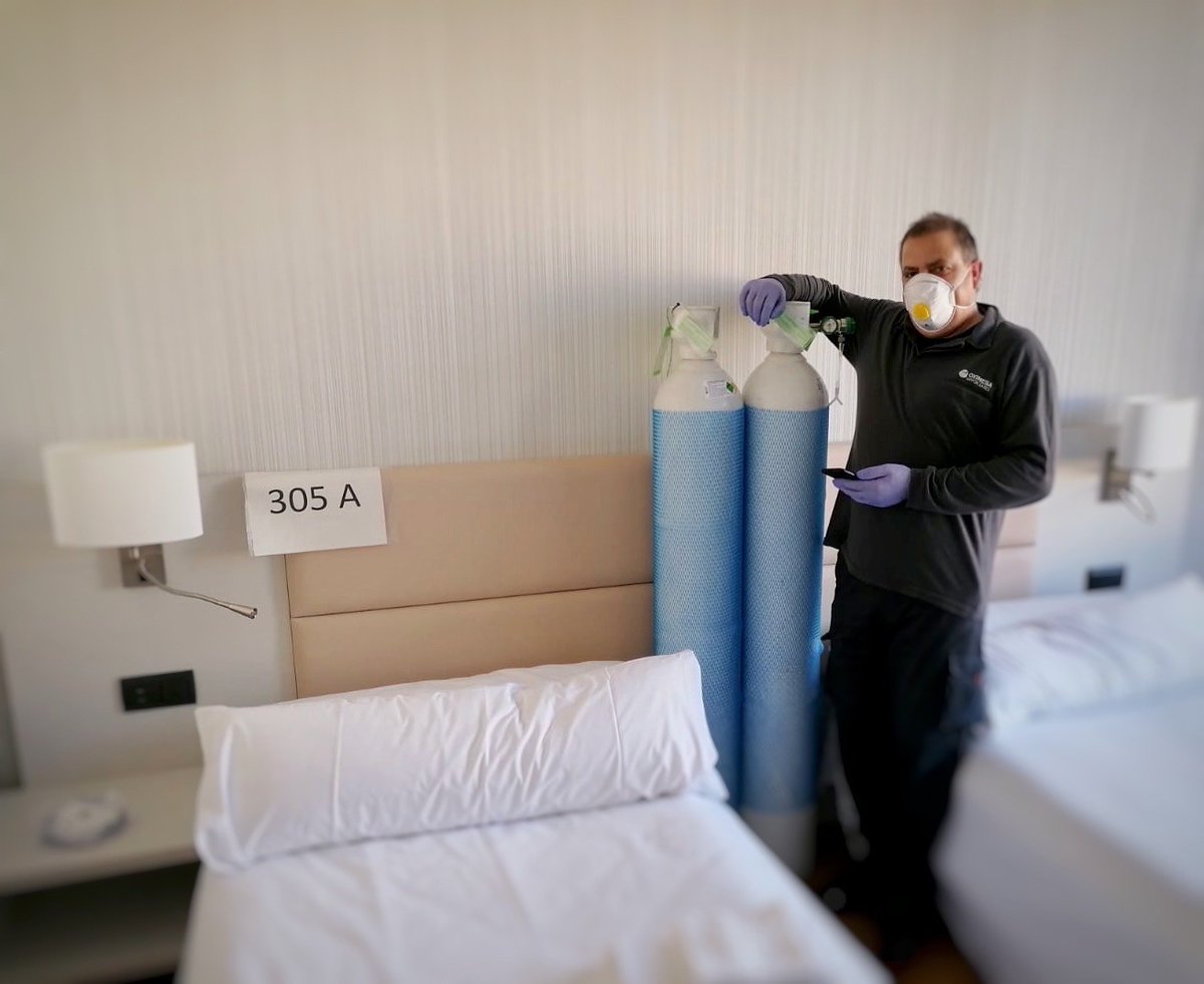 granadadigital's tweet photo. Oximesa Nippon Gases medicaliza el Hotel Catalonia Gran Verdi en Sabadell para pacientes en fase de recuperación.

👉🏼 https://t.co/kTRaZfU0ho

@OximesaNG 
@CataloniaHotels https://t.co/h1hWfvZqIx