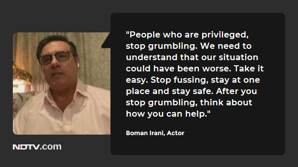 NDTV -  @OxfamIndia  #India4All telethon | | Actor Boman Irani [ @bomanirani] urged people to reach out to those who are badly hit by  #CoronavirusLockdown.