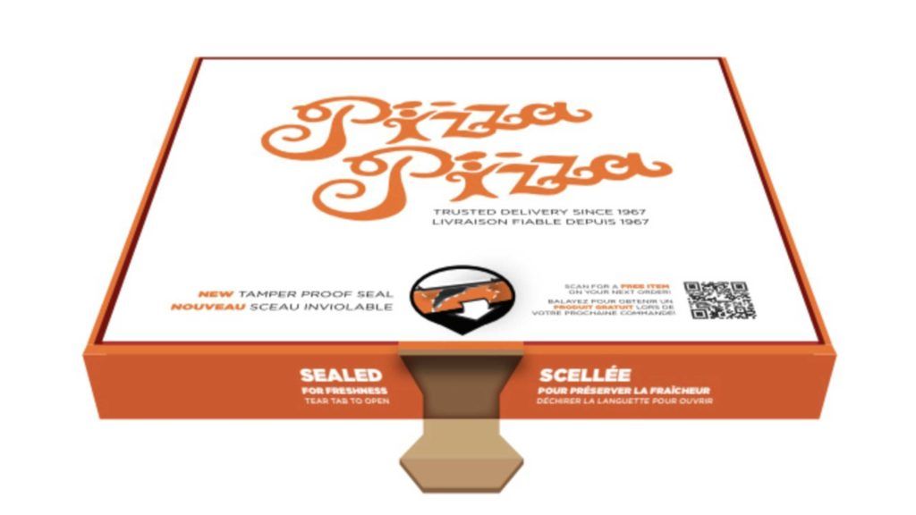 MobileSyrup's tweet photo. Pizza Pizza reveals new tamper-proof pizza box design https://t.co/6LwvNerOS2 https://t.co/0ePB2cD9JT