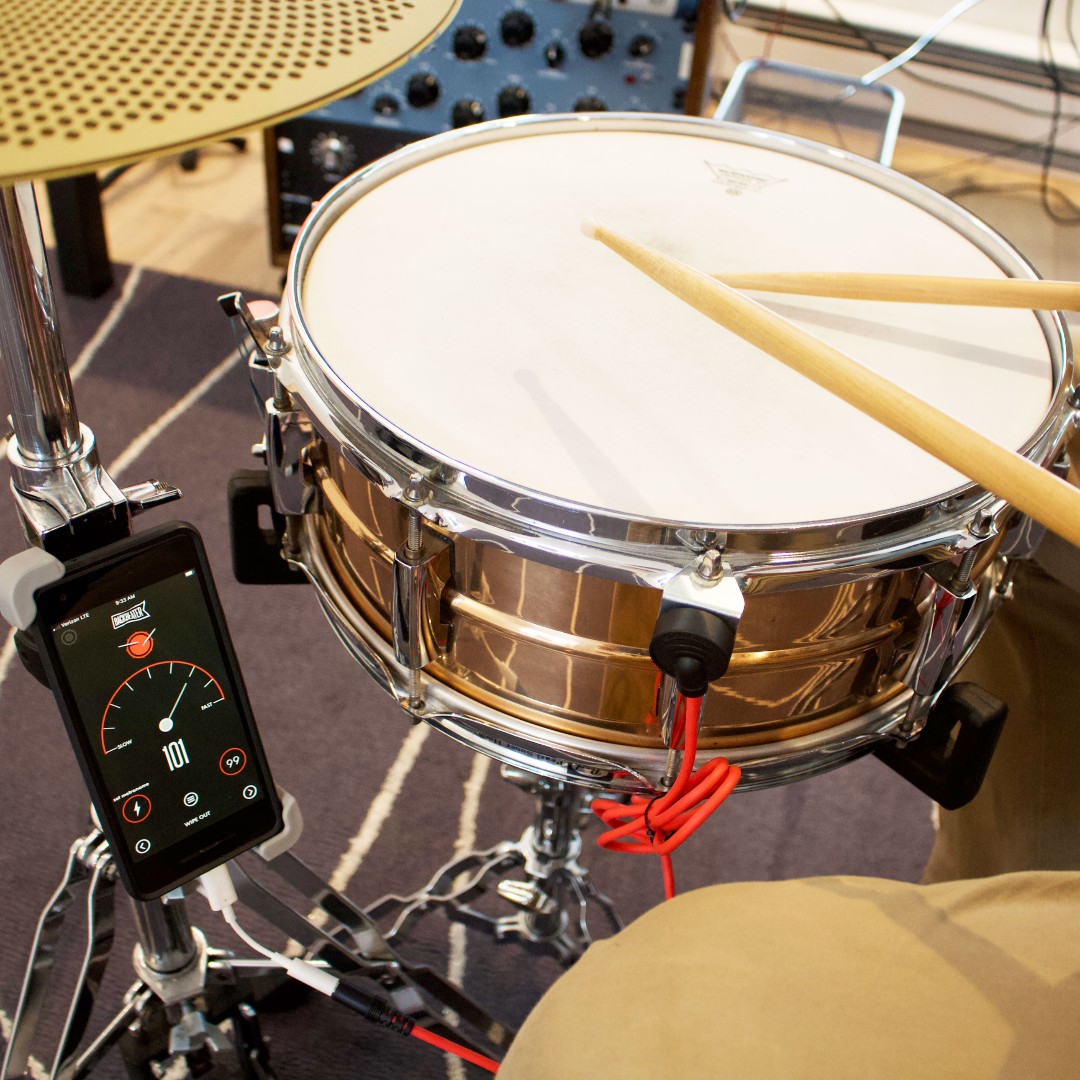 Backbeatr's tweet photo. A simple setup with Backbeater Deluxe. Keep your tempo in real time with Backbeater. Available at Amazon or https://t.co/lNGKBu2oH4 for $59. #drummers #followthedrummer #bandlife #druminstruction #drumming #ludwig #pearldrums #yamahadrums #dwdrums #drums #drumlessons https://t.co/ASJxPBV1ww