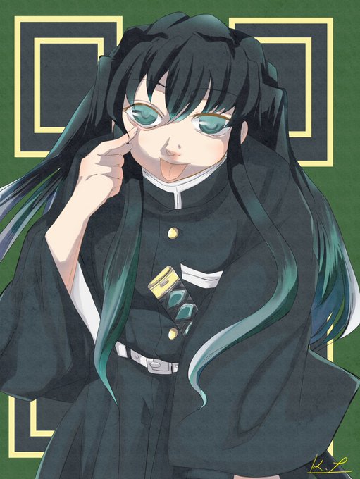かなでさんがTwitterに投稿した時透無一郎(鬼滅の刃)のイラスト。