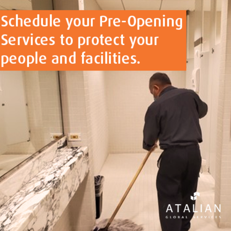 AtalianUSA's tweet photo. Contact us to schedule your Pre-Opening Services to disinfect and sanitize your facilities! Email info.us@atalianworld.com with your needs for a quote! #illnessprevention #preopeningservices #covid19outbreak #stopthespread https://t.co/0R78xTnUAU