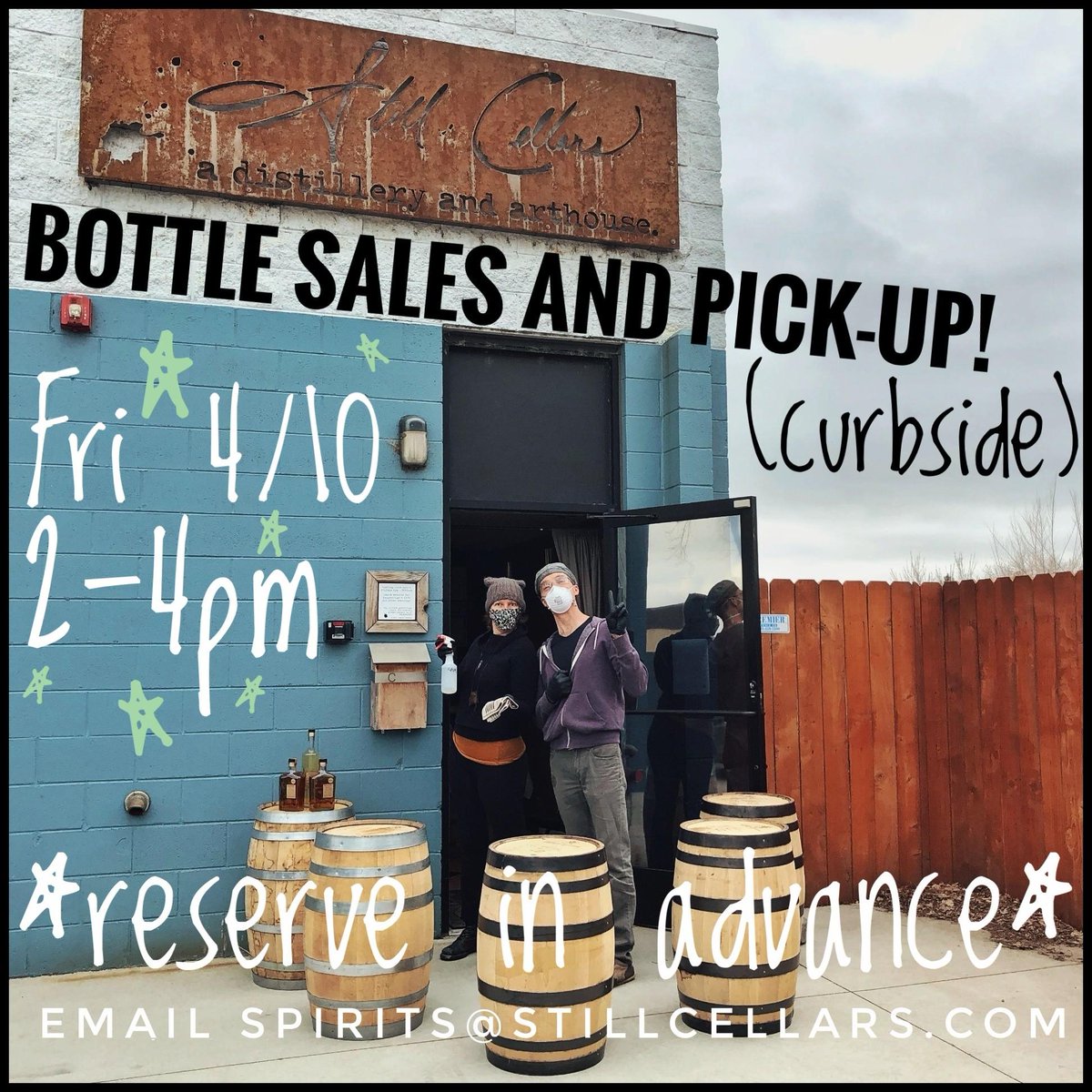 StillCellars's tweet photo. support your favorite #local #arthouse! and stay #safe and #healthy during the #coronavirus experience. https://t.co/ONkWS9VEna