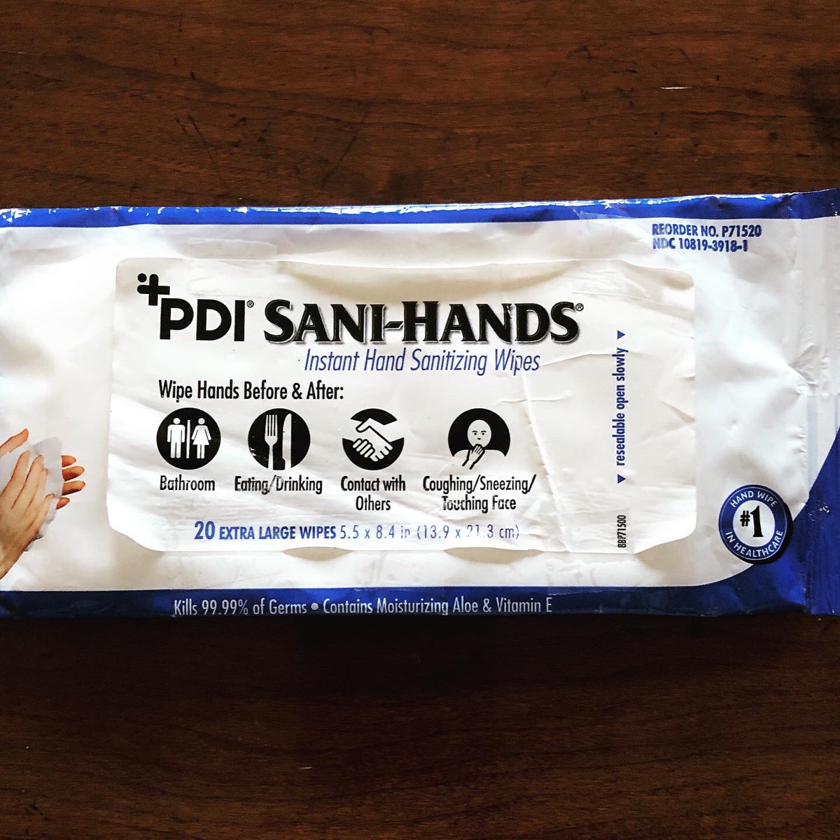 adks46's tweet photo. This is the presentation that I attended at San Diego Comic Con 2019.  Their prediction for the worst threat to humankind was a virus, like the flu. Their parting gift to all attendees was a free pack of hand sanitizing wipes. Wow - fiction then, reality now. https://t.co/uMjJ7noiqS