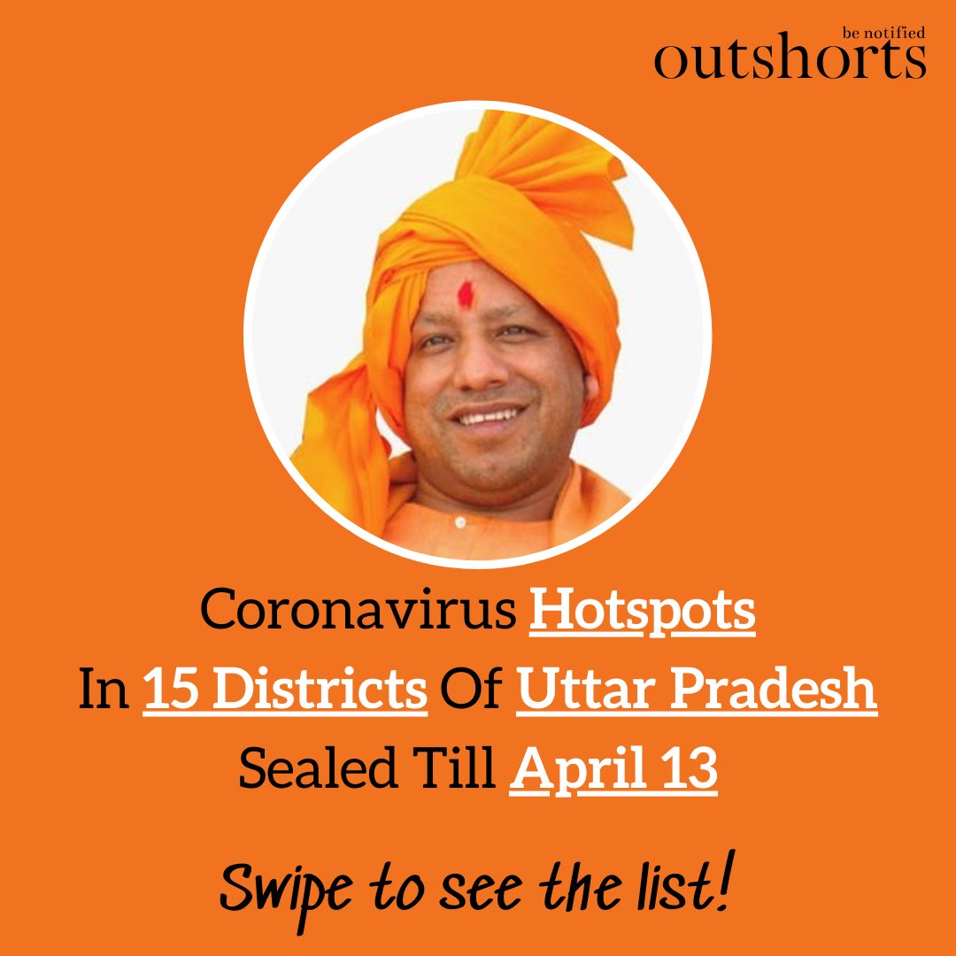 outshorts's tweet photo. Don’t spread rumours! Only the HOTSPOTS in these districts will be sealed not the entire districts. So please don’t hoard daily essentials.#YogiAdityanath #UttarPradesh #lockdownextension #lockdown #LuckyYou #kanpur #lucknow #varanasi #Ghaziabad #Noida #COVID2019 #COVID19 #india https://t.co/okVlTNMa2F