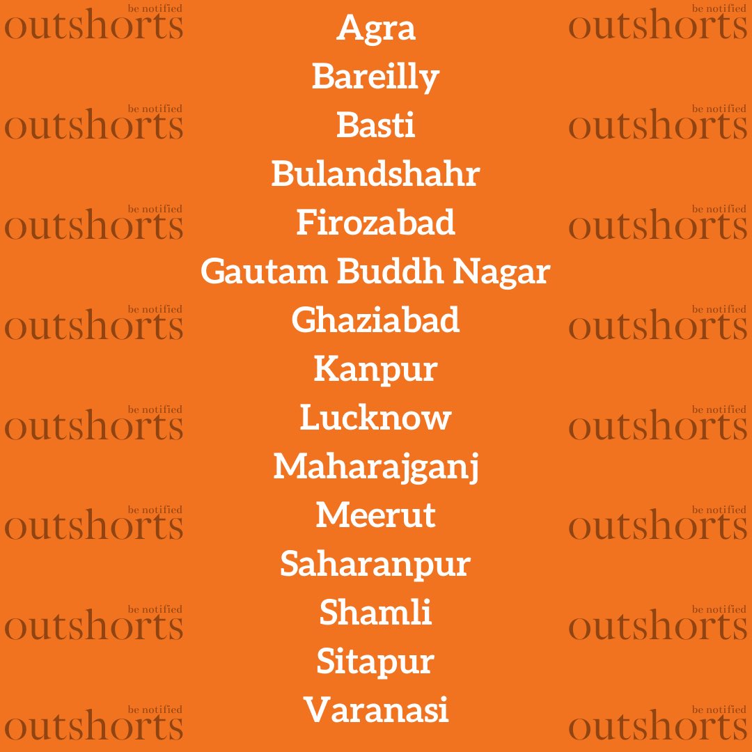 outshorts's tweet photo. Don’t spread rumours! Only the HOTSPOTS in these districts will be sealed not the entire districts. So please don’t hoard daily essentials.#YogiAdityanath #UttarPradesh #lockdownextension #lockdown #LuckyYou #kanpur #lucknow #varanasi #Ghaziabad #Noida #COVID2019 #COVID19 #india https://t.co/okVlTNMa2F