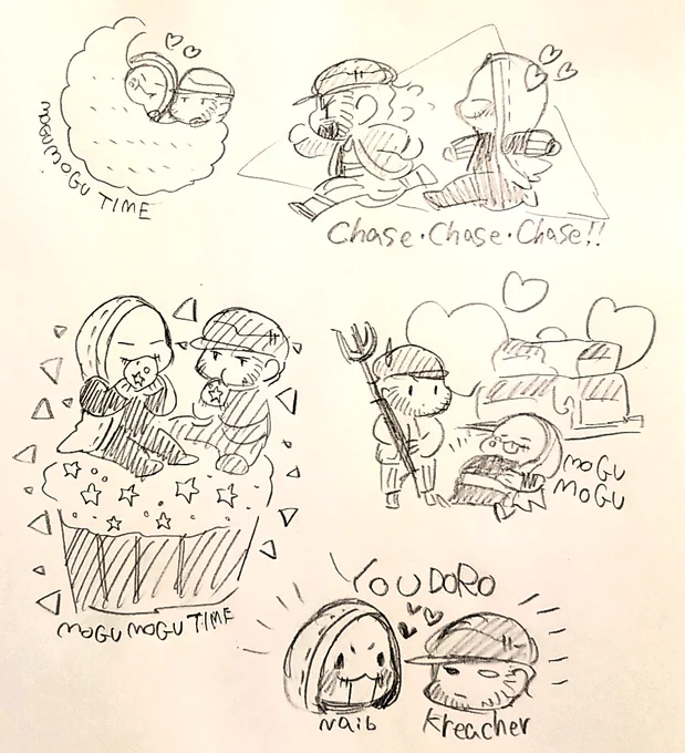 なんかお試しで傭泥アクキー作ってみたいなと思いラフ描いてた。 