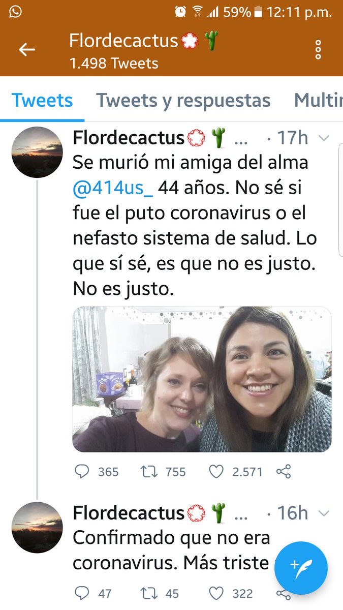 mellow_cat27's tweet photo. @ferbeg59 @414us_ Estuvo 9 días sin atención y cuando la internaron era tarde. https://t.co/ostlqOd8NI
