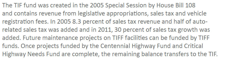 6/ For funding, UDOT is not using any federal money and thus the project is only subject to a state environmental review. So what is the big "TIF" line item? It stands for "Transportation Investment Fund," which is mostly sales taxes and general funds totaling $3.8 billion.