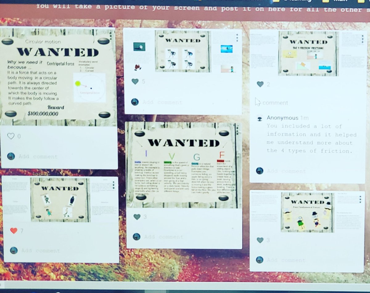 MatthewGilling4's tweet photo. Digital Gallery Walk sharing and Vabbing students the beat way we can @padlet @validateaffirm @winstoncampus @officialdistrict15 #winspired #YourTimeMatters #WarriorConnection https://t.co/73pljJkDXK