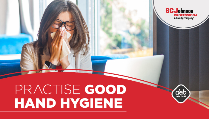 Good respiratory hygiene should also be practised when it comes to preventing the spread of infection. As per WHO guidance, when coughing or sneezing, cover mouth &amp; nose with a flexed elbow or tissue – then throw the tissue away immediately &amp; wash hands.